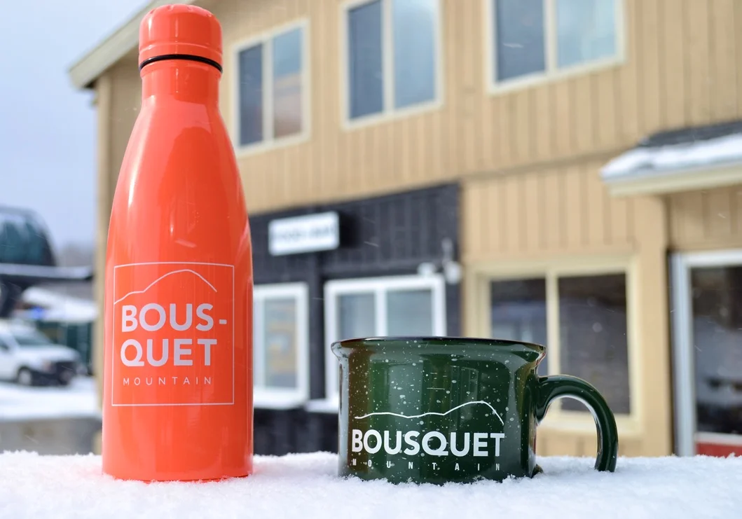 Bousquet Orange Water bottle and Green Mug