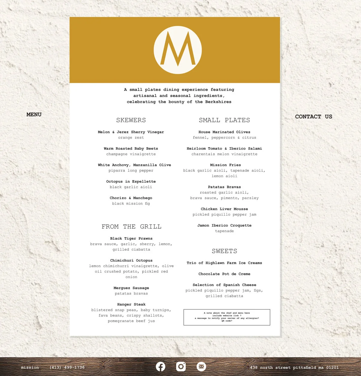 Mission Website Wireframe